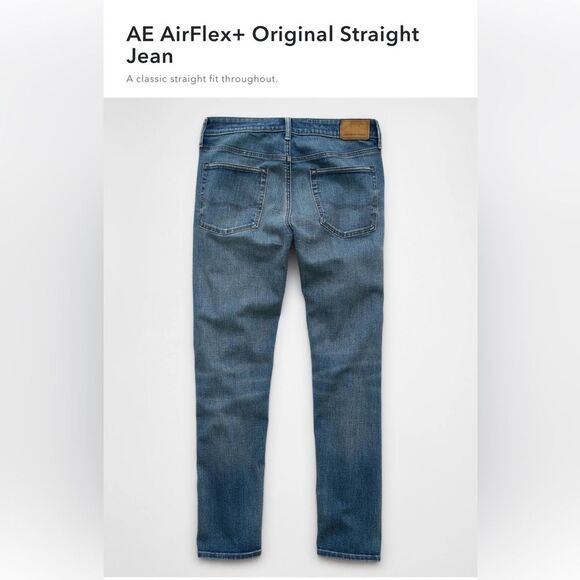 American Eagle Airflex + Original  Straight Jeans 32 x 34 - Picture 1 of 16